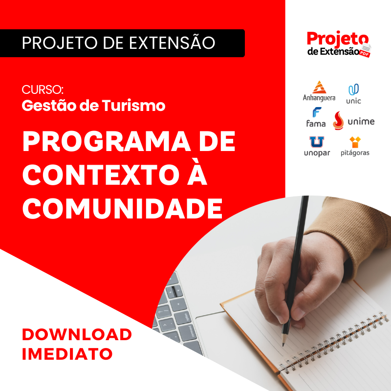 PROJETO DE EXTENSÃO I - GESTÃO DE TURISMO