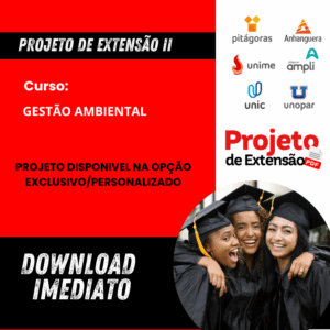 PROJETO DE EXTENSÃO II - GESTÃO AMBIENTAL