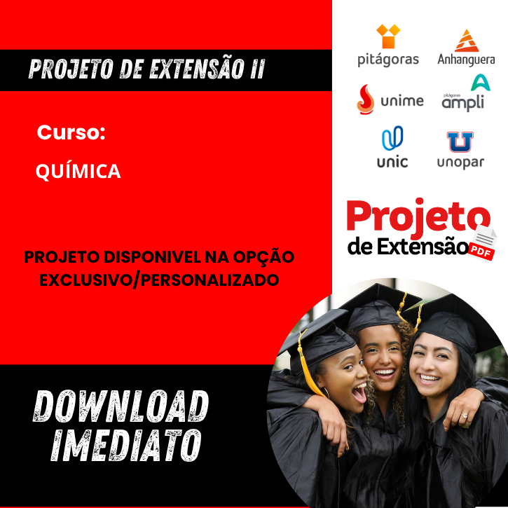 PROJETO DE EXTENSÃO II - QUÍMICA