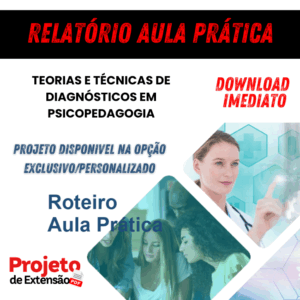 Relatório Aula Prática TEORIAS E TÉCNICAS DE DIAGNÓSTICOS EM PSICOPEDAGOGIA