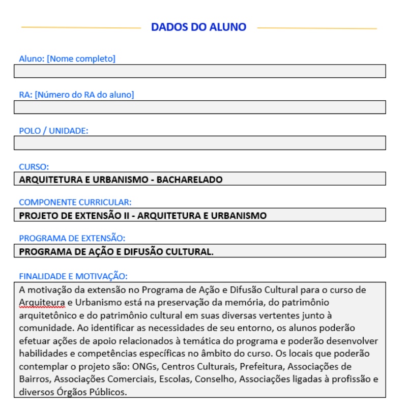Projeto de Extensão II Pronto Modelo Copia Arquitetura e Urbanismo - Anhanguera Unopar Pitagoras, Ampli